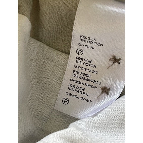 Tommy Bahama Pants Men 38x30 Beige Chino Silk Cotton Straight Flat Front Trouser - Picture 9 of 10